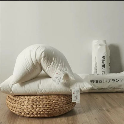 Luxury White Cotton Pillow