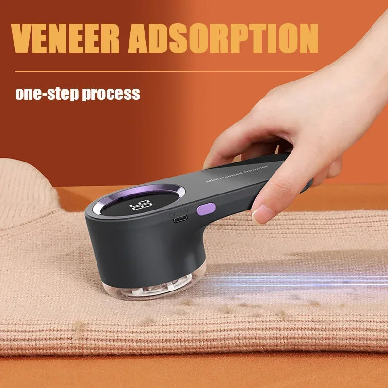 Portable electric lint remover